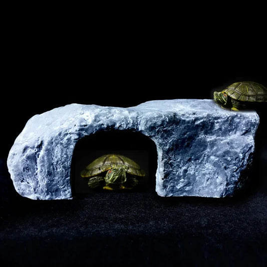 Creativo Rettile Terrario Tartaruga Accessori Piattaforma da sub Resto Grotta Resina Arrampicata Giocattolo Acquario Decorazione Decor Animali striscianti