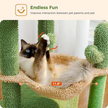 Albero per gatti cactus 4 in 1