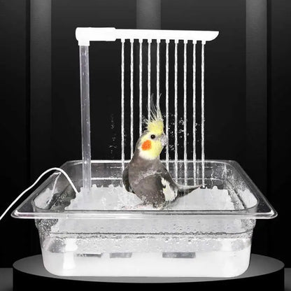 Vogelbad Automatisches Duschbad Mehrzweck-Badewanne Kleiner Käfig Vogelbad Duschbrunnen für Sittiche mit mehreren