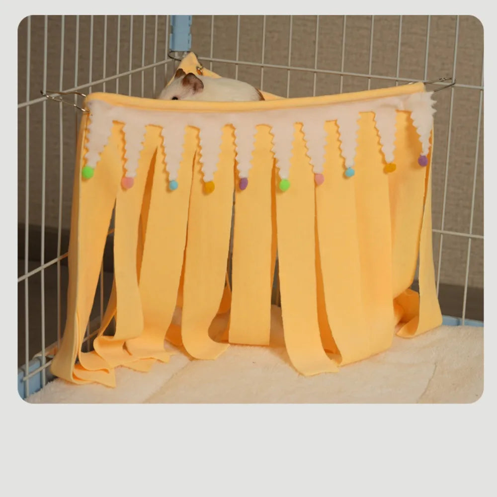 Waschbar Meerschweinchen Meerschweinchen Ecke Versteck Verstecken Guck-Guck Spielzeug Hängematte Schlafplatz Käfig Zubehör
