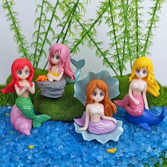 Mini figure per acquario sirenette