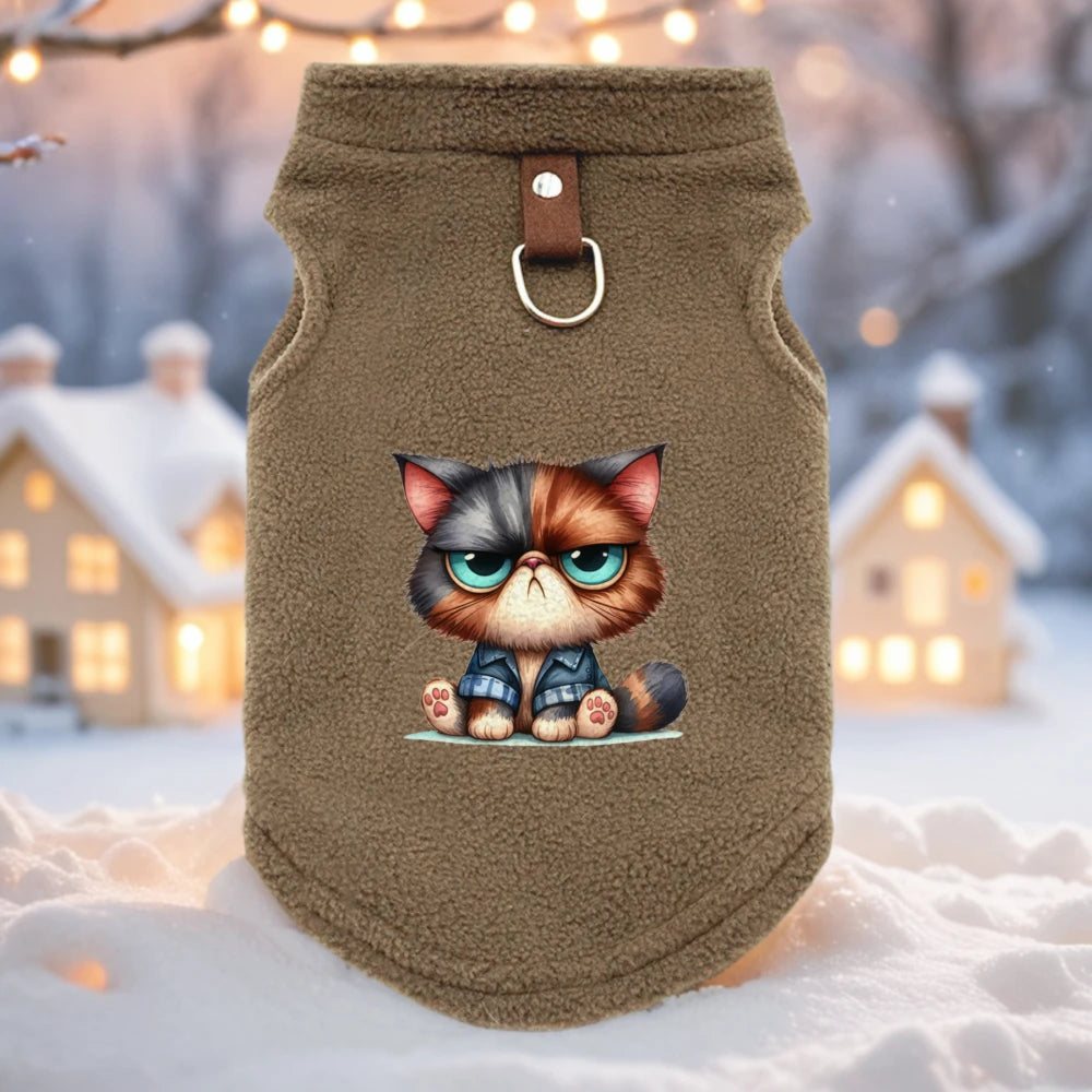 Pullover in pile cani e gatti