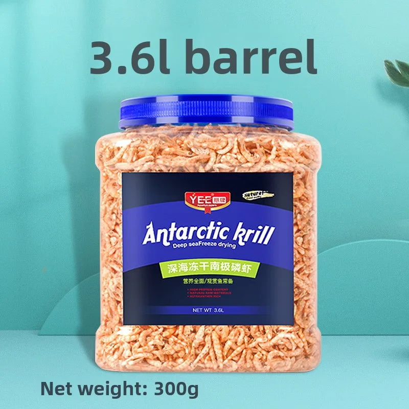 Cibo Premium per pesci, tartarughe, pappagalli - Krill antartico liofilizzato
