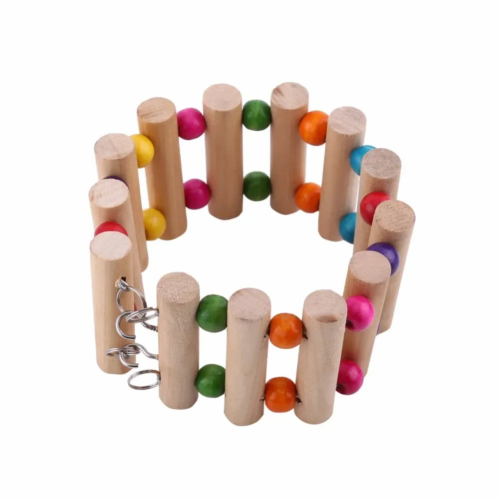 Scale da arrampicata per criceti in legno Pappagallo Gioca a criceti Giocattoli Cavia Chinchilla Altalena Gioca sportiva Giocattoli Piccoli prodotti per animali domestici