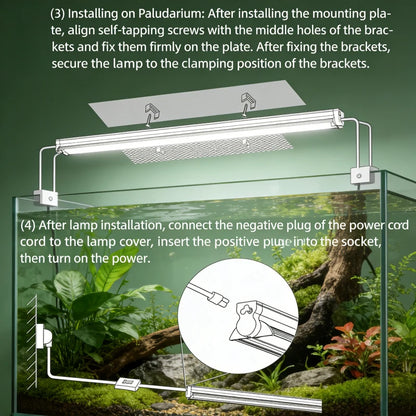 Kit Professionale con Lampada UVB per Rettili e Supporto