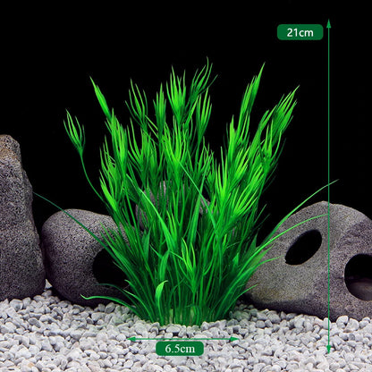 Piante d'acquario artificiale acqua subacquea erba Piante di plastica acquatiche per Acquario decorazioni per acquari Piante Acquario