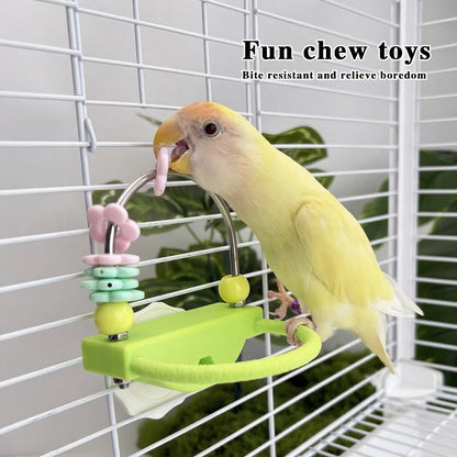 Pappagallo interattivo Allevia la noia Giocattolo Gabbia per uccelli Giocattolo per pappagalli Prendi dolcetti Dispenser per l'intrattenimento di stimolazione mentale