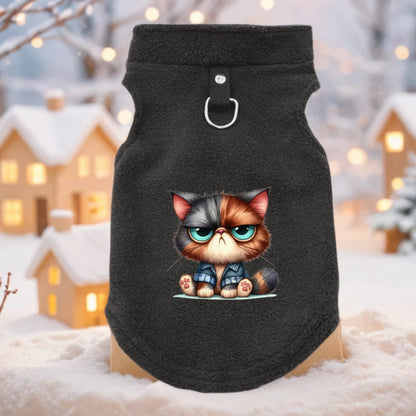 Pullover in pile cani e gatti