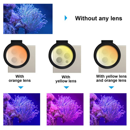 Aquarium Korallenlinsen 52mm Aquarium Salzwasser Meerwasser Riff Iphone Kamera Makrofilter Aquaterrarium