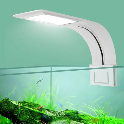 Superschlanke LED-Aquarium-Pflanzenleuchten, Wachstumslicht, 5 W/10 W/15 W, Aquarien-Pflanzenbeleuchtung, wasserdichte Clip-on-Lampe für Aquarien