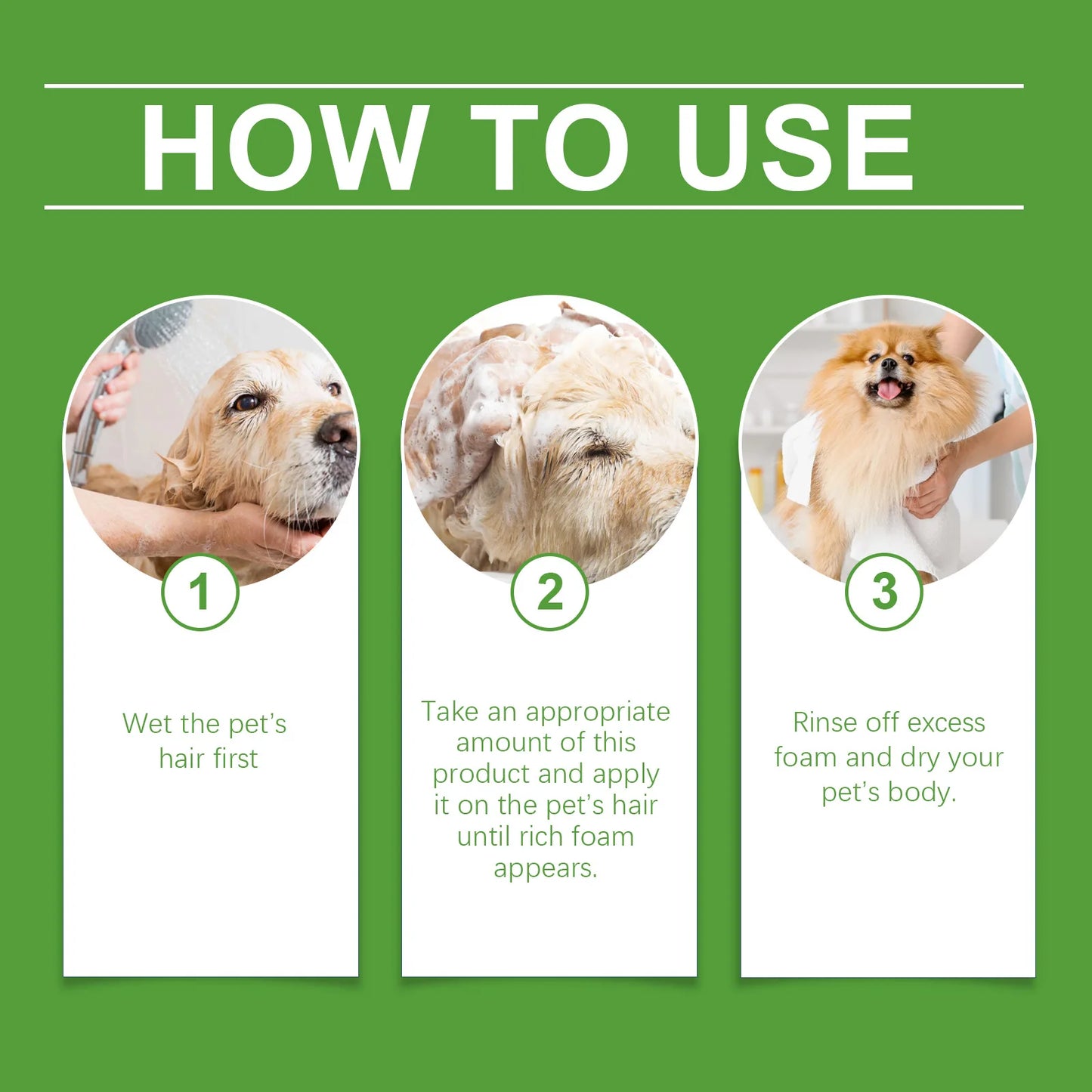 YEGBONG 2-in-1 Erfrischendes Shampoo und Spülung für Haustiere, Juckreiz stillend, feuchtigkeitsspendend, schmutzentfernend, Geruchsbalsam, Duschgel für Hunde