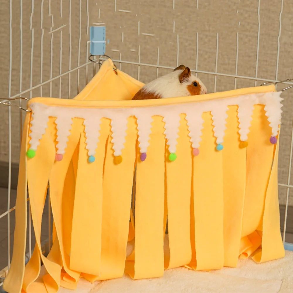 Waschbar Meerschweinchen Meerschweinchen Ecke Versteck Verstecken Guck-Guck Spielzeug Hängematte Schlafplatz Käfig Zubehör