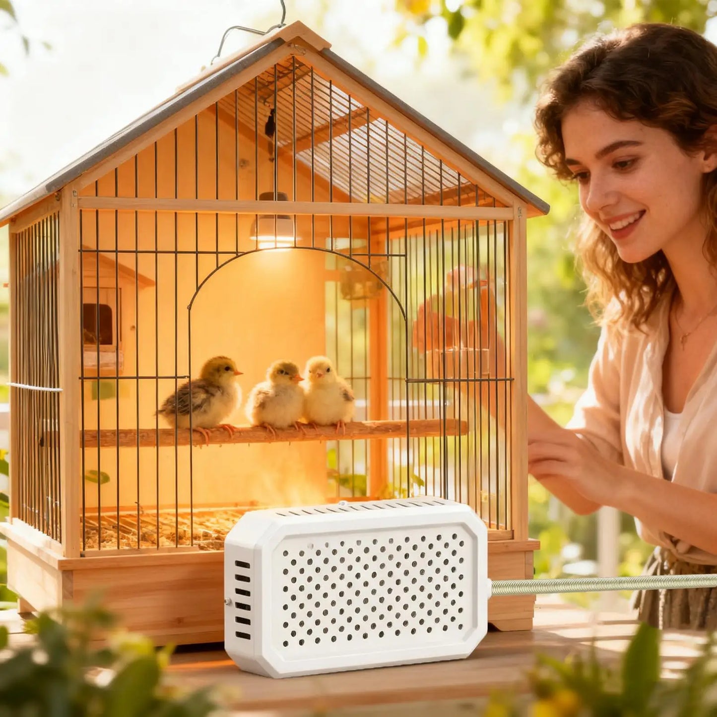 Vogelkäfig-Heizung, Heizplatte, sicherer, thermostatgesteuerter Tierwärmer für Wellensittiche, Nymphensittiche, Finken, Kaninchen, Hamster im Winter