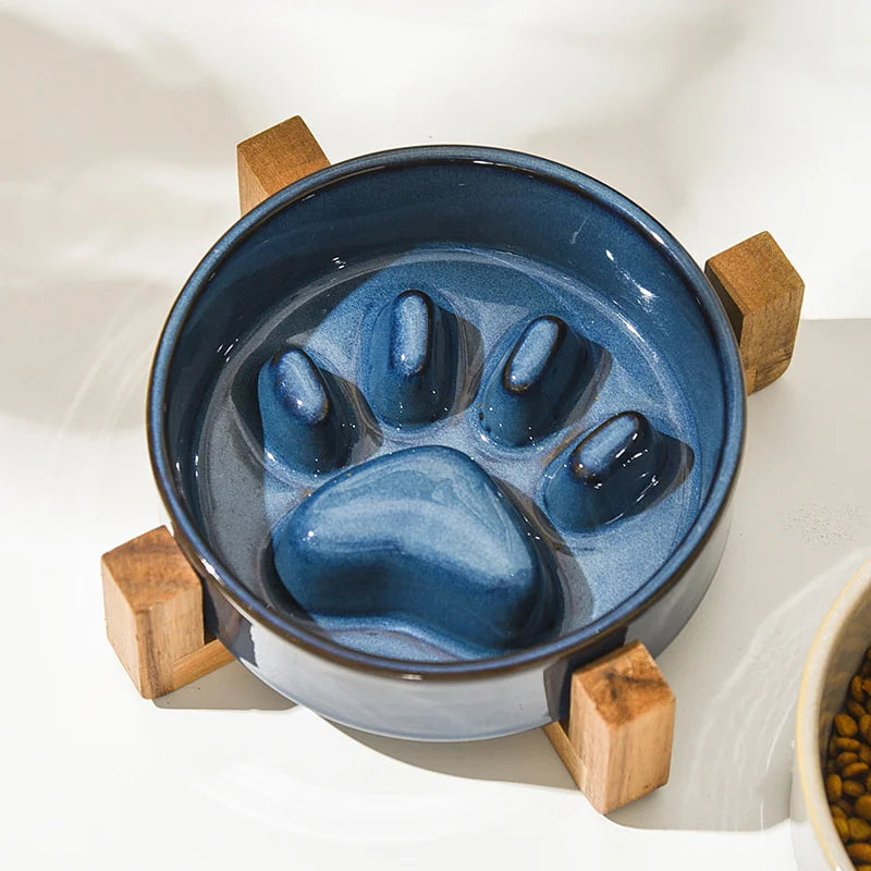 Nuova ciotola per Slow Food ciotola per alimenti in ceramica per cani e gatti ciotola per Slow Food forniture per animali domestici alimentatore antiurto Anti soffocamento