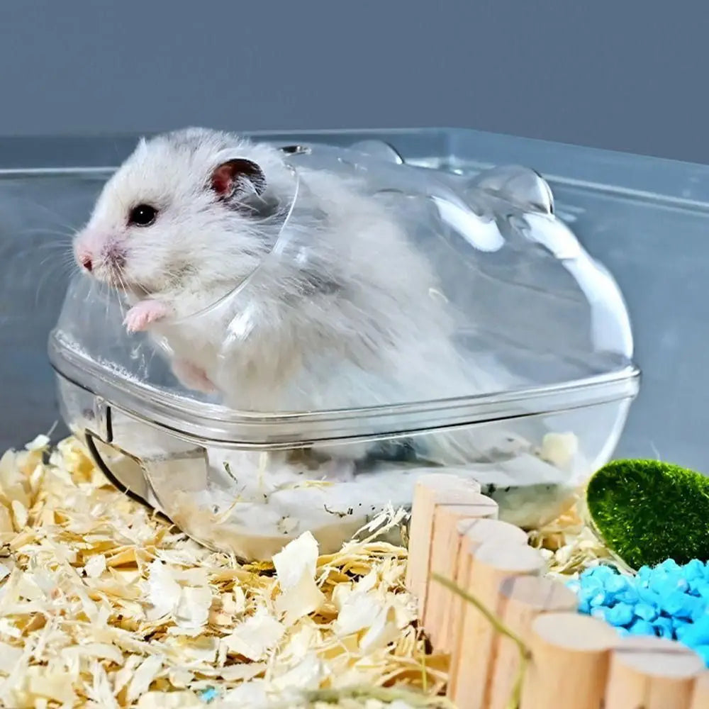 Transparente Hamstertoilette