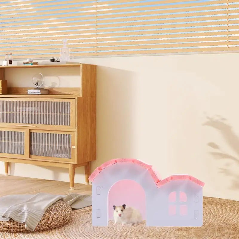 Hamster Labyrinth Haus Kunststoff Hamster Versteck Hamster Großer Meerschweinchen Cottage Hamster Käfig Zubehör Chinchilla klein