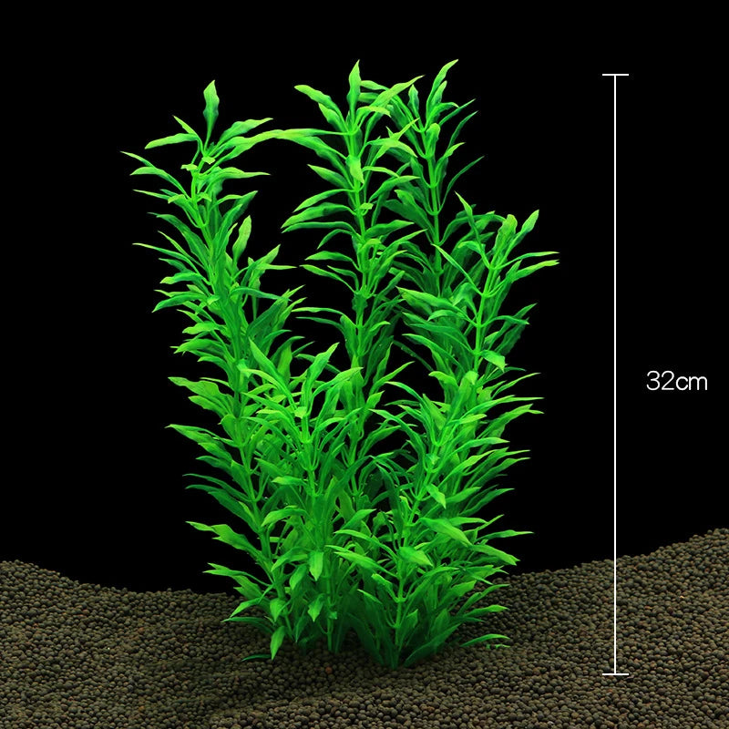 Piante d'acquario artificiale acqua subacquea erba Piante di plastica acquatiche per Acquario decorazioni per acquari Piante Acquario