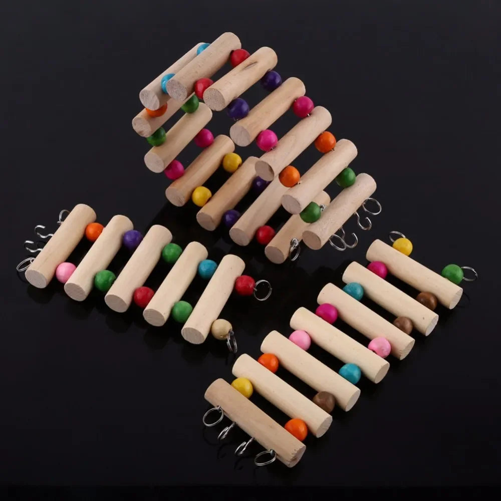 Scale da arrampicata per criceti in legno Pappagallo Gioca a criceti Giocattoli Cavia Chinchilla Altalena Gioca sportiva Giocattoli Piccoli prodotti per animali domestici