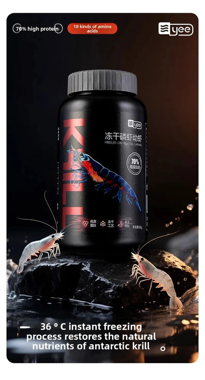 Cibo secco pesci e tartarughe - Krill & Gamberetti