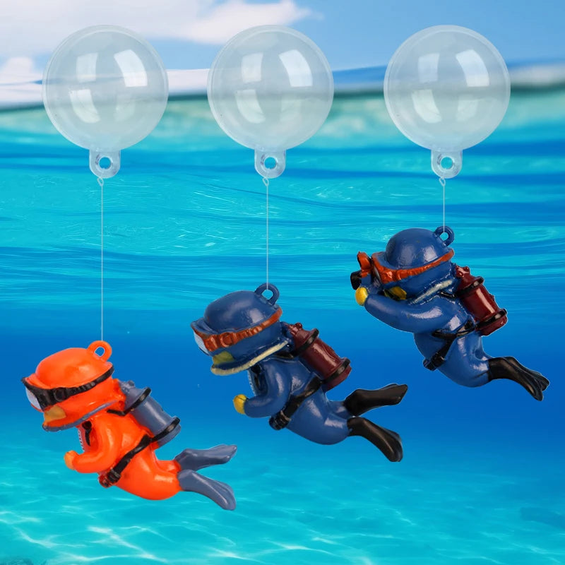 Aquarium Dekorationen Cartoon Mini Taucher Simulierte Meerjungfrau Schwimmende Aquariendekoration Aquarium Anhänger Kiki Aquarium Zubehör