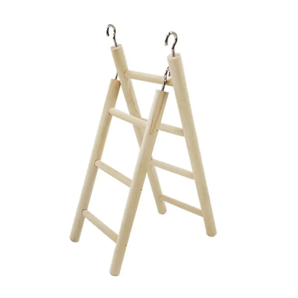 1 Stück Vogelspielzeug Holzleitern Schaukel Kratzbaum Kletterstange 3/4/5/6 Leiter Vogelkäfig Hamster Papagei Spielzeug Hängende Haustierbedarf