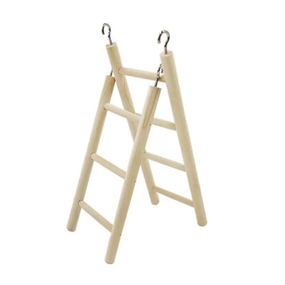 1 Stück Vogelspielzeug Holzleitern Schaukel Kratzbaum Kletterstange 3/4/5/6 Leiter Vogelkäfig Hamster Papagei Spielzeug Hängende Haustierbedarf