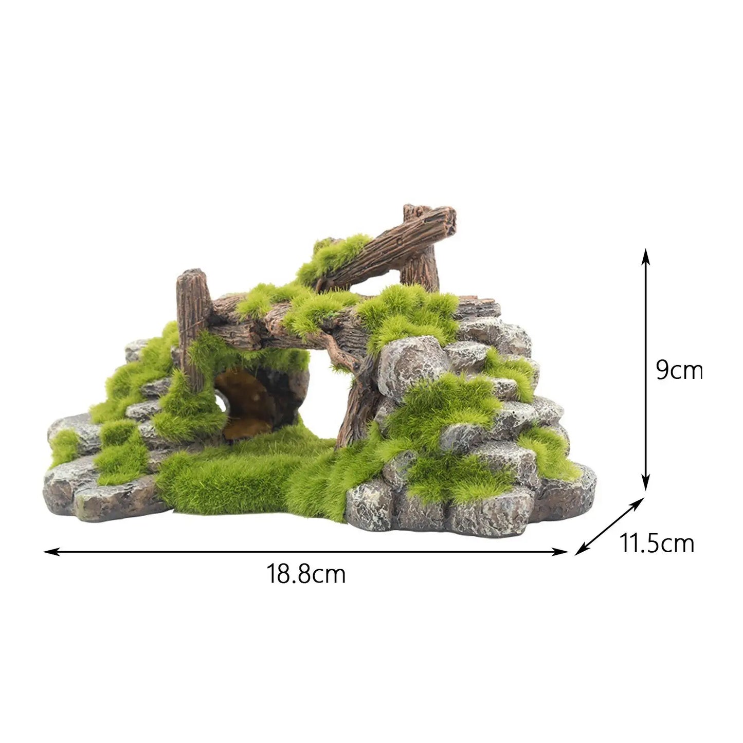 Aquarium Rockery Hideaway Aqua Höhlen Multifunktionale Brücke Ornament Aquarium Dekoration für Tisch Desktop Dekorativ