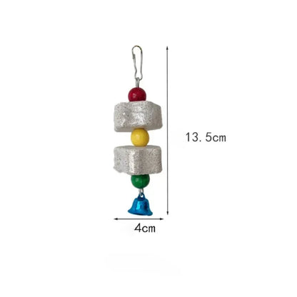 Blumenförmiges Vogel-Molar-Spielzeug Papageien-Schleifstein Vogelkäfig-Spielzeug Sittich-Chinchilla-Eichhörnchen-Spielzeug Vogelkäfigzubehör