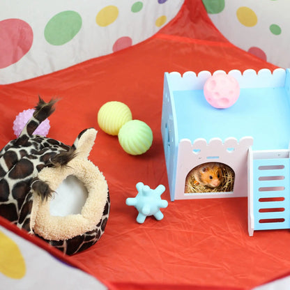 ABGE-2X Box pieghevole per porcellini d'India Box portatile per piccoli animali Recinzione per esercizi aperta per esterni/interni per riccio, criceti