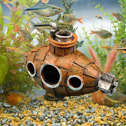 Decorazioni per acquario relitto sottomarino