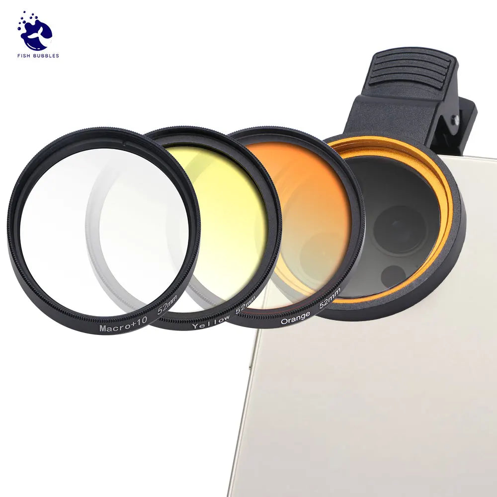Aquarium Korallenlinsen 52mm Aquarium Salzwasser Meerwasser Riff Iphone Kamera Makrofilter Aquaterrarium