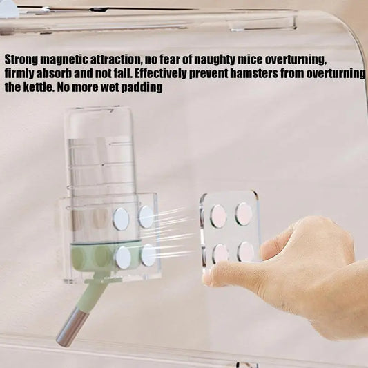 Supporto magnetico per bottiglia d'acqua per piccoli animali