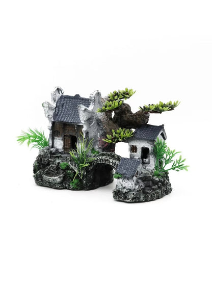 Pagoda decorativa stile antico per acquario
