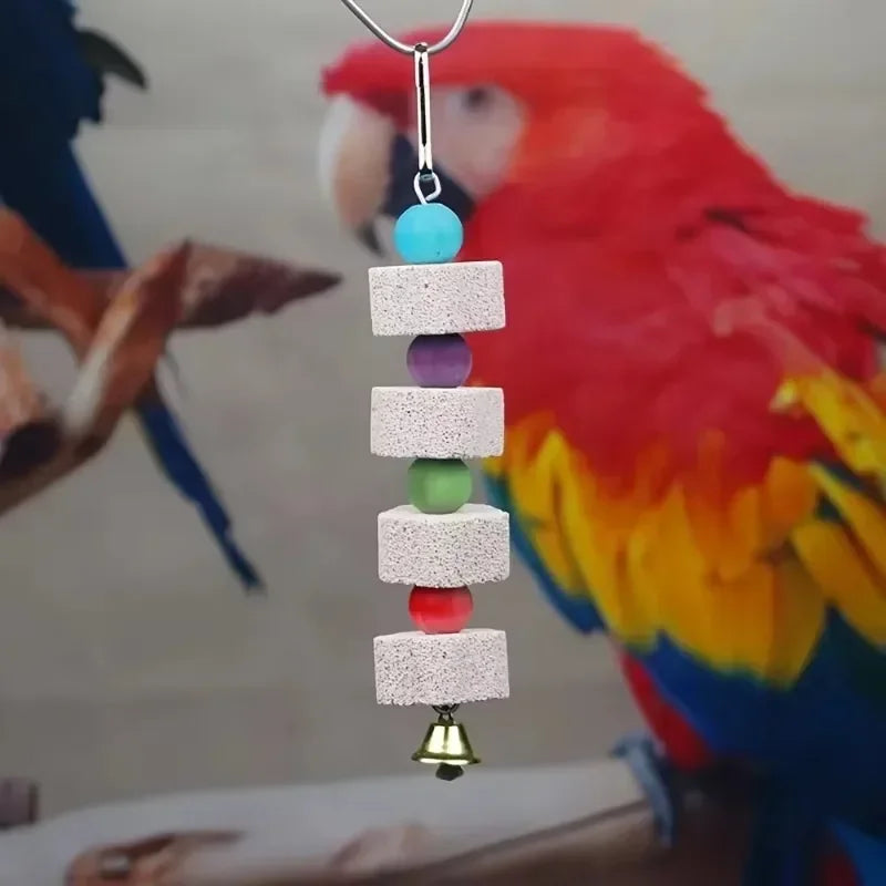 Blumenförmiges Vogel-Molar-Spielzeug Papageien-Schleifstein Vogelkäfig-Spielzeug Sittich-Chinchilla-Eichhörnchen-Spielzeug Vogelkäfigzubehör