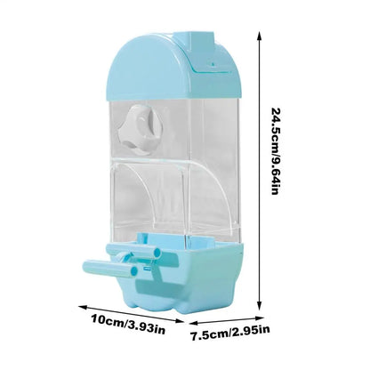 Mangiatoia per uccelli Distributore d'acqua Mangiatoia per parrocchetti a forma di casa Mangiatoia per uccelli intelligente Gabbia per bere contenitore per alimenti anti-fuoriuscita di grande capacità