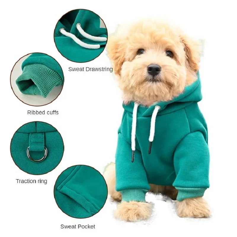 Felpa con cappuccio per cani