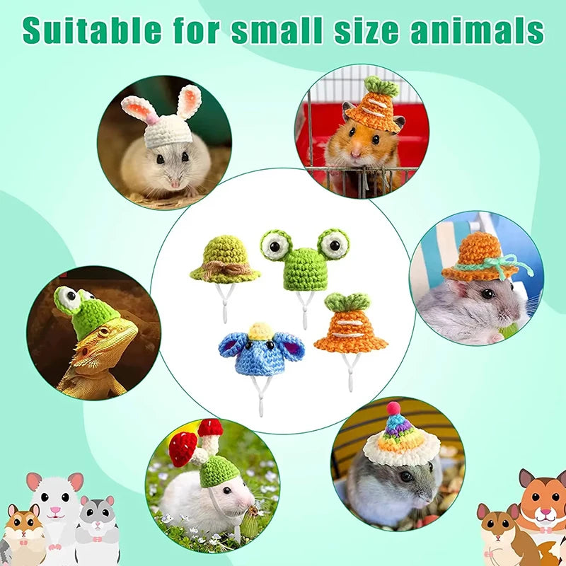 Cappellino per piccoli animali fatto a mano
