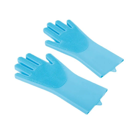 Badehandschuhe für die Haustierpflege Badehunde-Shampoo-Bürste Magischer Massage-Reinigungsschwamm Handschuh Silikon-Haarentfernungshandschuh