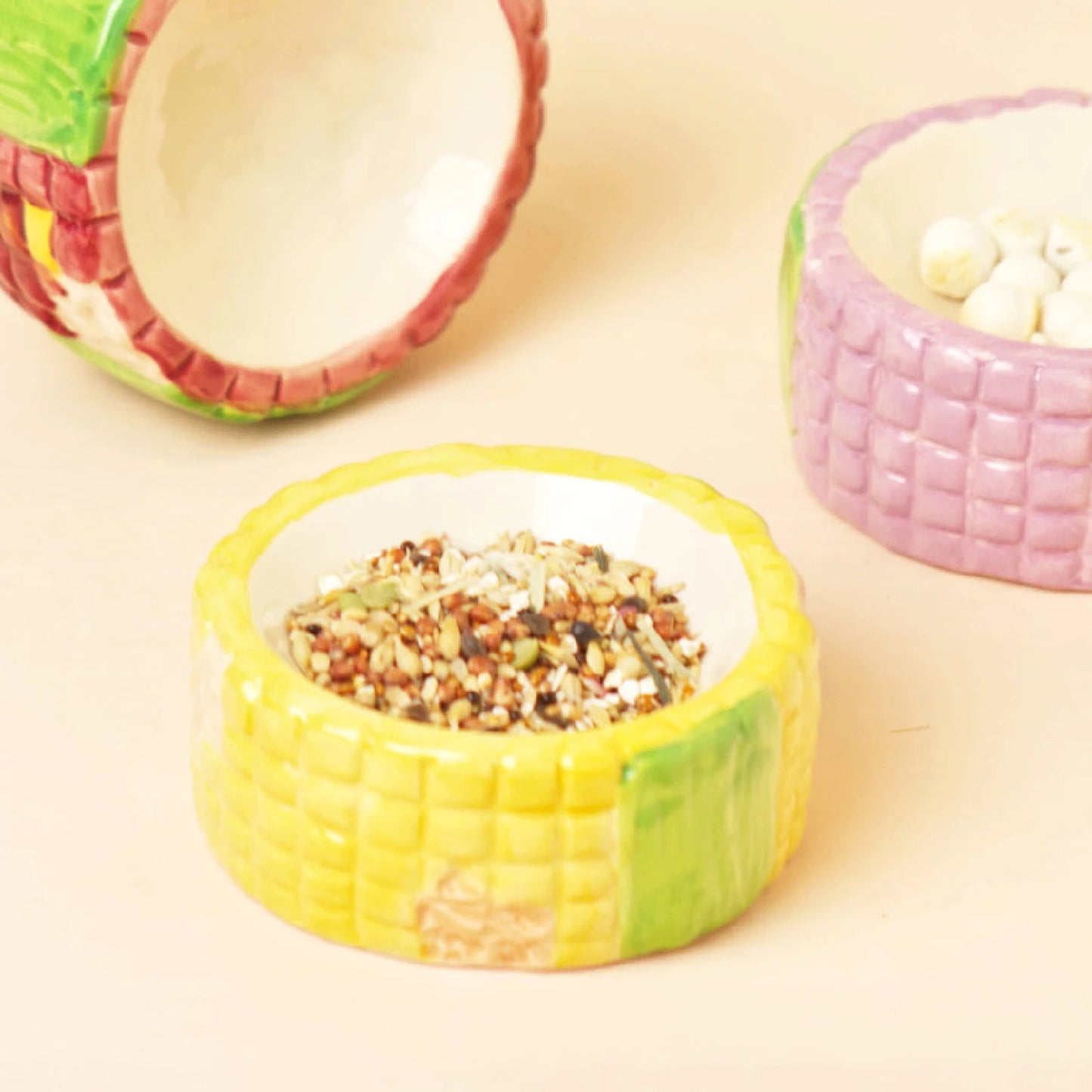Keramikset in Maisform für Hamster.