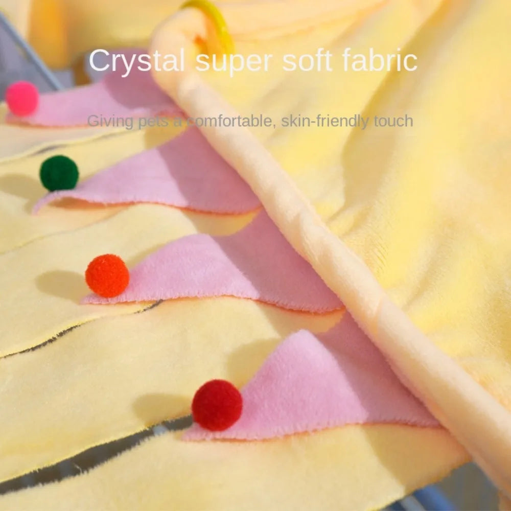 Striscia di nappe Caviale d'India Tenda per animali domestici Nascondiglio Morbido Piccoli animali Nascondere la casa Letto per dormire Comodo criceto Nascondere angolo Nido Coniglio