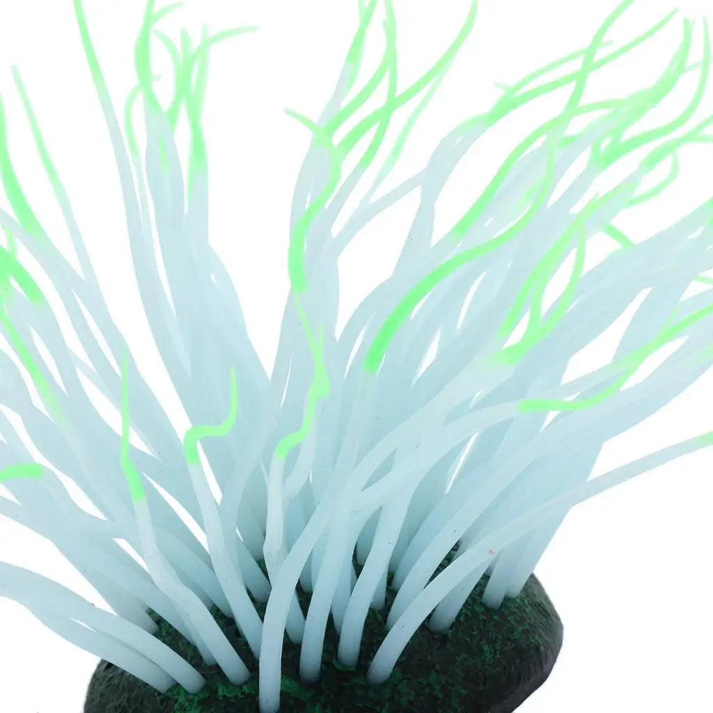 Aquariendekoration: künstliche dunkle Seeanemone als Landschaftsgestaltung