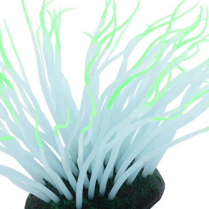 Aquariendekoration: künstliche dunkle Seeanemone als Landschaftsgestaltung