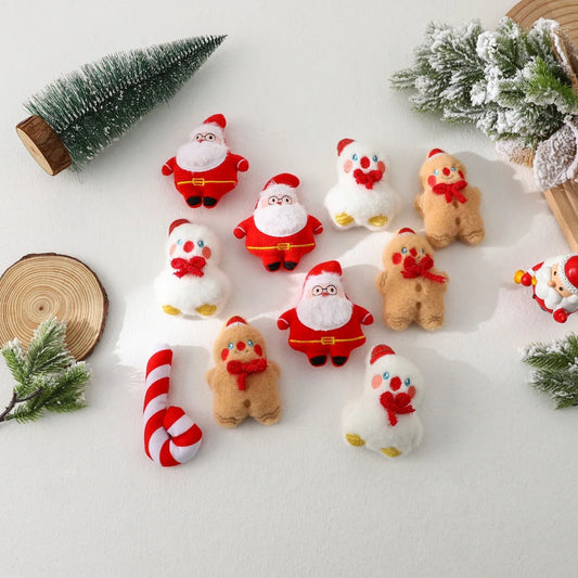 Giocattolo natalizio per cani Albero di Natale, papillon, caramelle Giocattolo natalizio per animali domestici Accessori per cuccioli Giocattoli interattivi per cani di piccola taglia