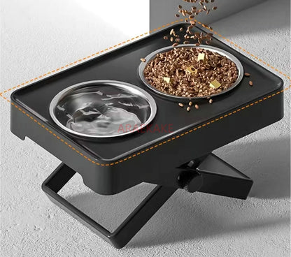 3er-Pack Hundenapfständer mit Hundenapf, großer Edelstahl-Hundenapf-Nackenschutz zum Füttern