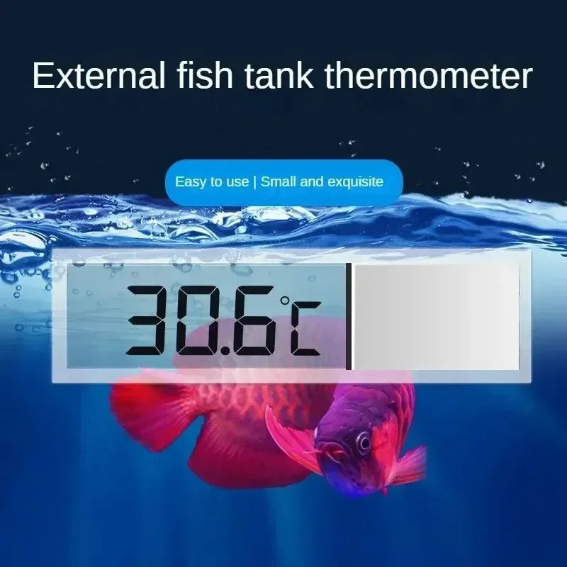 1 pz termometro per acquario elettronico LCD digitale misurazione della temperatura dell'acquario misuratore di temperatura dell'acquario accessori per acquari