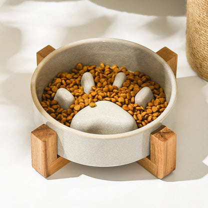 Nuova ciotola per Slow Food ciotola per alimenti in ceramica per cani e gatti ciotola per Slow Food forniture per animali domestici alimentatore antiurto Anti soffocamento