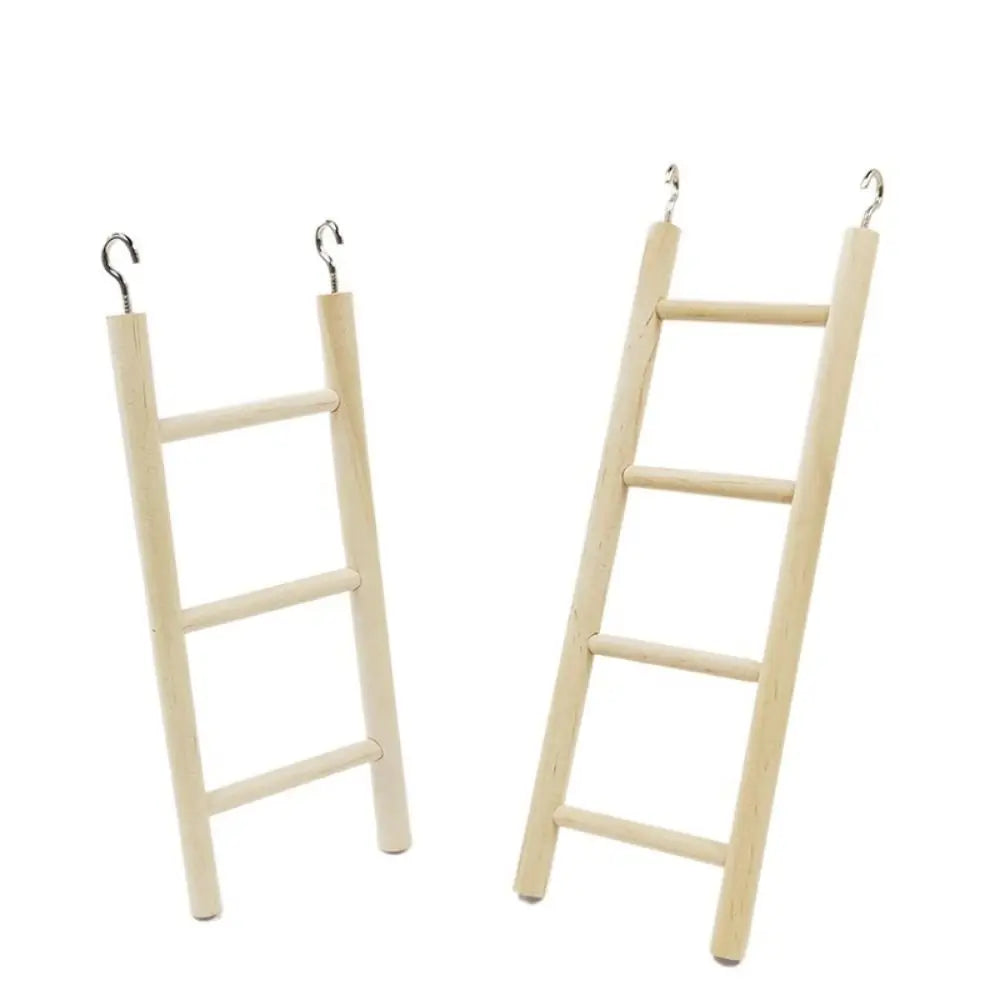 1 Stück Vogelspielzeug Holzleitern Schaukel Kratzbaum Kletterstange 3/4/5/6 Leiter Vogelkäfig Hamster Papagei Spielzeug Hängende Haustierbedarf