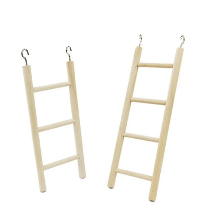 1 Stück Vogelspielzeug Holzleitern Schaukel Kratzbaum Kletterstange 3/4/5/6 Leiter Vogelkäfig Hamster Papagei Spielzeug Hängende Haustierbedarf