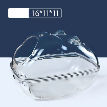 Transparente Hamstertoilette