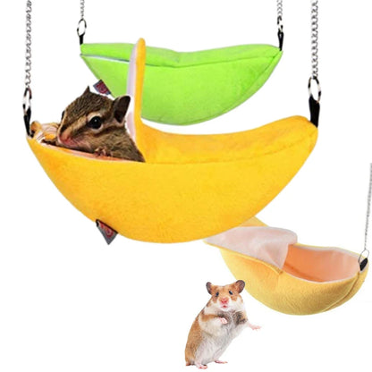 Banane Hamster Bett Kleine Tiere Haus Hängematte für Haustiere Holländisches Schwein Igel Ratte Meerschweinchen Lebensraum Chinchilla Zuckergleiter Spielzeug Kleidung